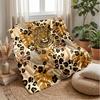 Leopard and Hummingbird Tapestry 1 Theme blanket Lightweight Warm Flannel Blanket Decorative Throw Blanket for Home Decoration