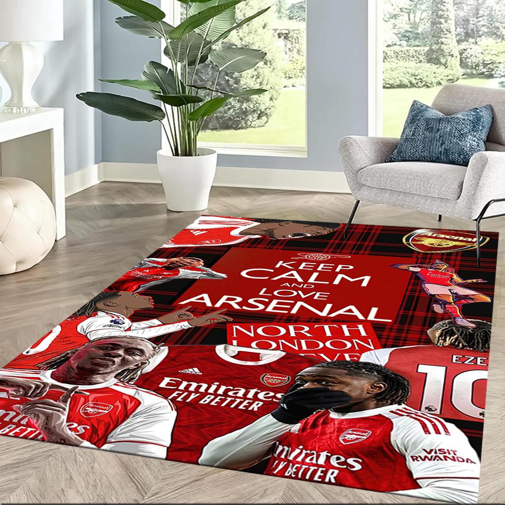 Arsenal Area Rug Perfect for Living Rooms Decorate room Dining Room Hallway Anti-slip Rug Anime Office Decor Perfect Birthday/Christmas Gift Idea