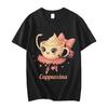 Ballerina Cappuccino T-Shirt Funny Italian Brainrot Meme T Shirt Men Women Clothing Fashion Y2k Aesthetic Short Sleeve T-Shirts