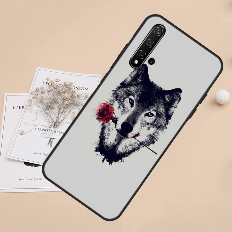 Animal Wolf For Huawei Nova 8i 7i 11i 12i 12s 9 10 SE Y60 Y61 Y70 Y72 Y73 Y90 Y91 P20 P40 P30 Lite Case