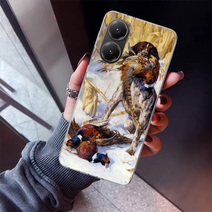 Hunter Dog Hunting Phone Case For Xiaomi Poco X7 X6 X5 Pro F7 Ultra Redmi 15C 15 13 13C 12 12C 10 10A 10C 9 9A 9C 9T Shell Poco
