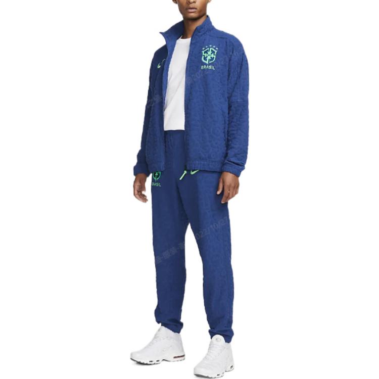 Men's Pants Nike Knitted Sweatpants Men's Coastal Blue Moderate Cuffed Pants