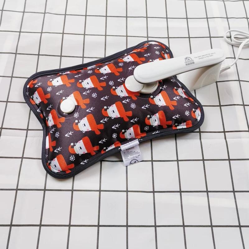 Caino Electric Hot Water Bag Aunt Turn Stuffed Charging Explosion-Proof Hand Warmer Water Injection Electric Heating Tube Suede Stomach Heating Pad