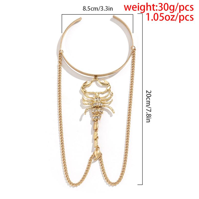 Браслет с кисточками в стиле панк-хип-хоп, женские и мужские готические браслеты со скорпионом