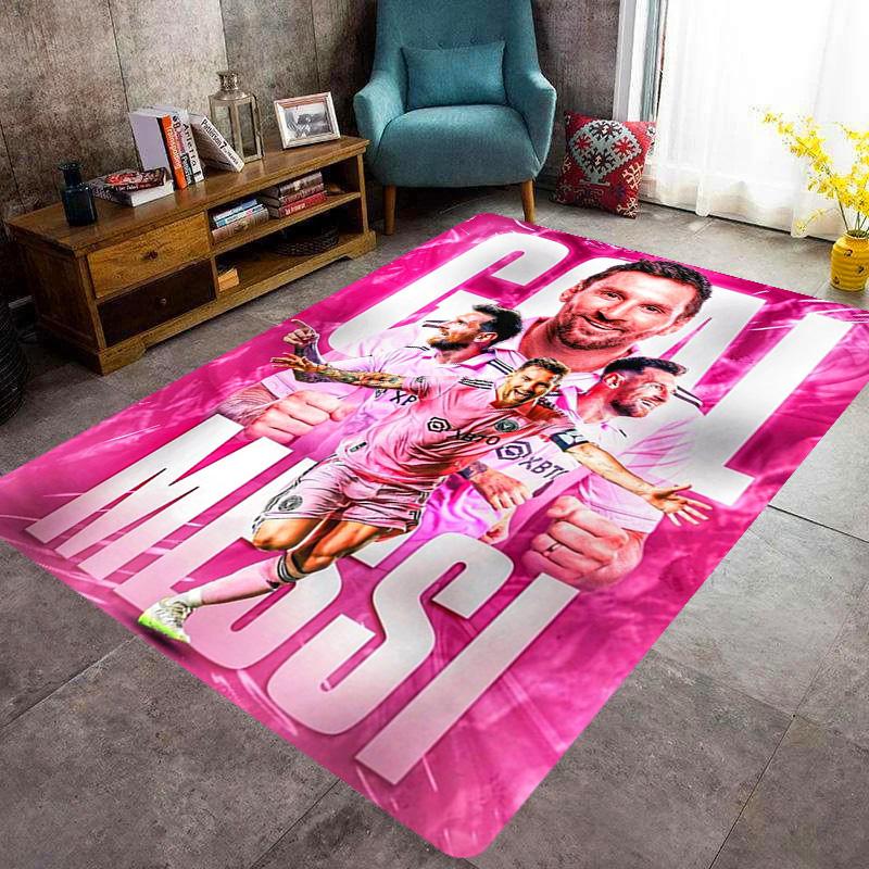 Goal Messi: Triumph Pink carpet Doormat printing Protective pad Art Bathroom mat