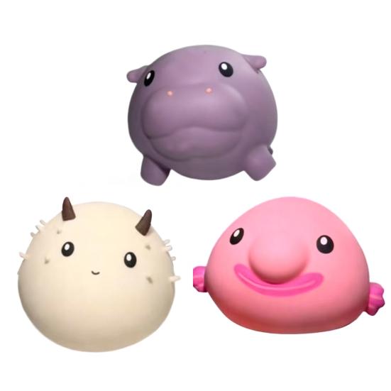 Игрушка-антистресс 'Рыба-капля', Животное, Сенсорная игрушка-фиджет, Помощь концентрации, Расслабление, Снятие тревожности, Ручная игрушка