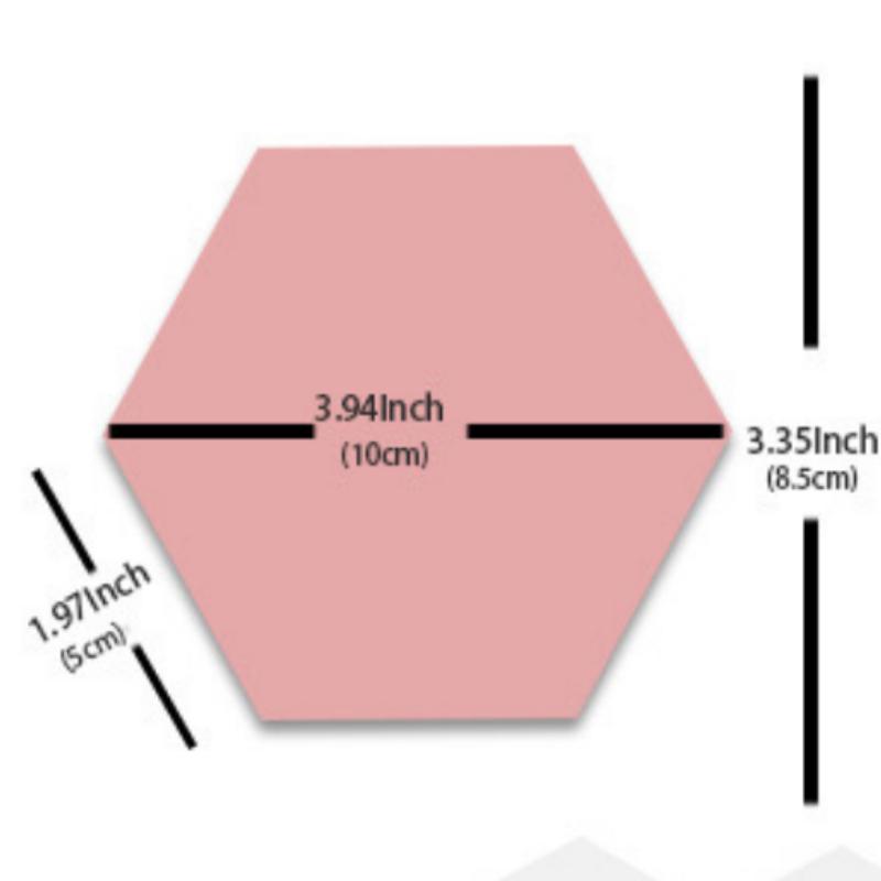 12pcs *10*8.5*5cm Acrylic Decorative Wall Decals Hexagon Mirror Wall Stickers for Home Decoration Room Decor