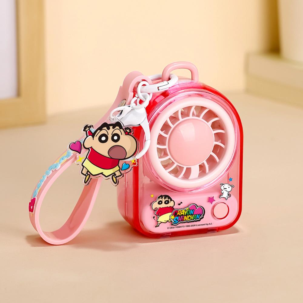 USB Rechargeable Portable Cartoon Mini Fan with Lanyard