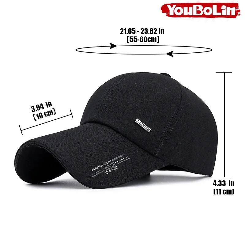 Spring And Summer Fresh Latest Brand New Extended Brim Baseball Cap Men'S Outdoor Fishing Large Brim Sun Hat Women'S Cotton Canvas Hat
