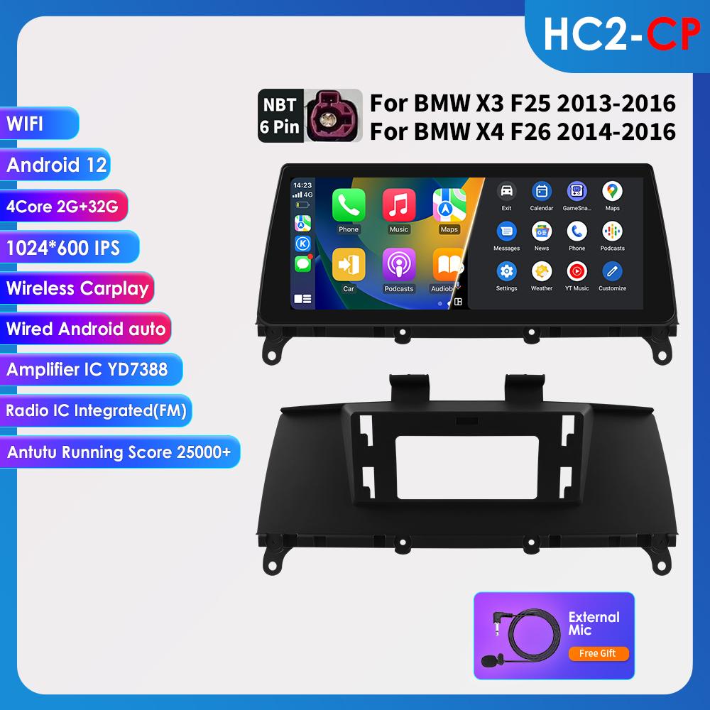 OSSURET Android Автомагнитола для BMW X3 F25 F26 X4 CIC NBT Android Auto Радио Carplay Мультимедиа Видео GPS WIFI Авторадио Интеллектуальный Экран DSP