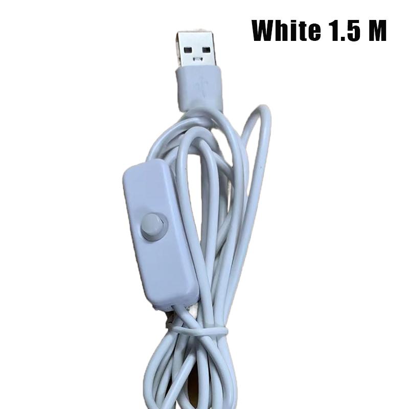 5 В переключатель питания провод 1M/1.5M Usb мужской к 2 жильный соединительный кабель 501 кнопка вкл. выкл. 2A для светодиодной ленты лампочка свет