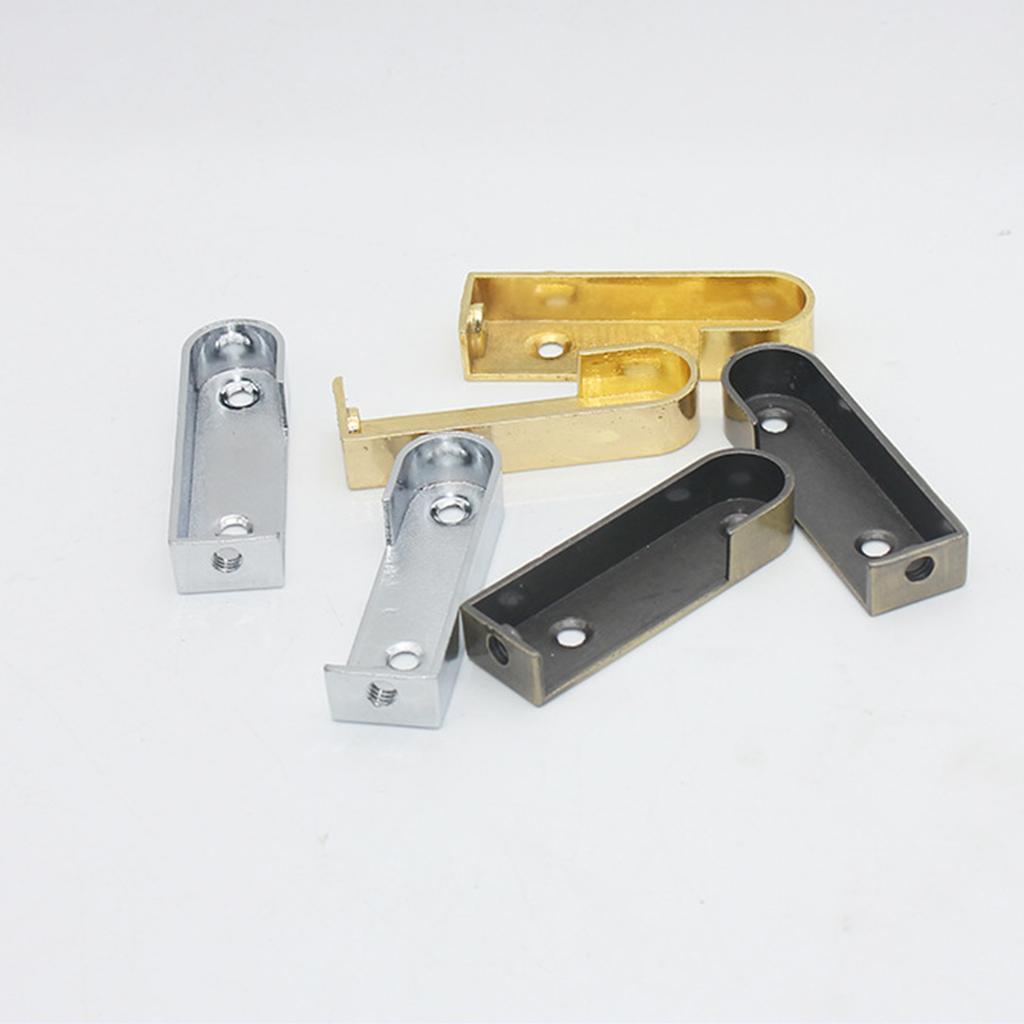 Портативный прочный фланцевый держатель для штанги для шкафа и карниза для штор, простая установка в спальне или в магазине