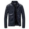 A New Men's PU Leather Jacket Spring and Autumn Men's Jacket Washed Thin Motorcycle Leather Jacket
