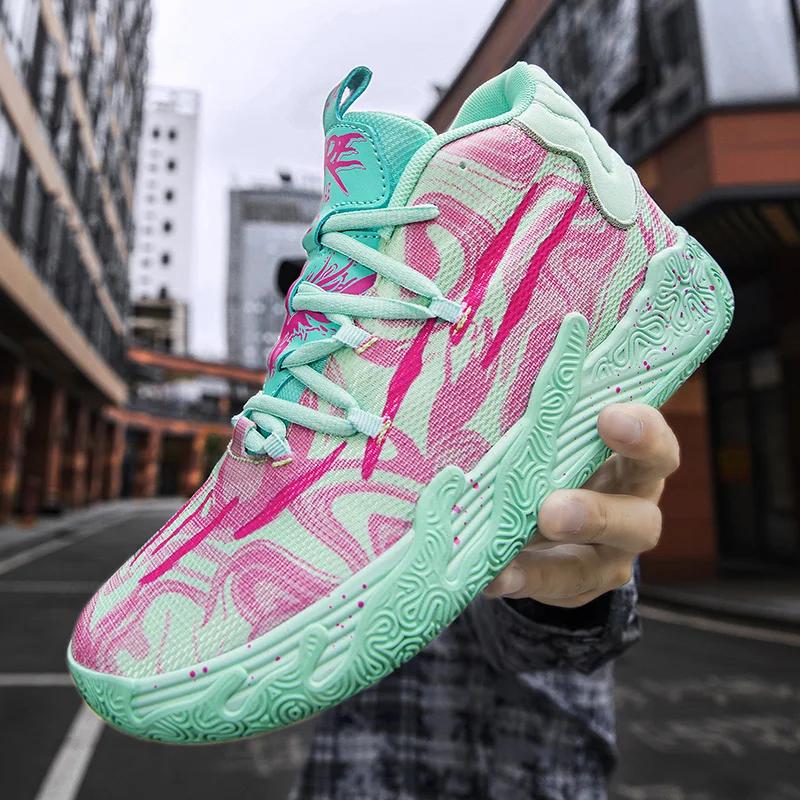 Мужские баскетбольные кроссовки Field Non-slip Original Breathable Women Basketball Boots Luxury Unisex Street Wearable Tennis Sneakers