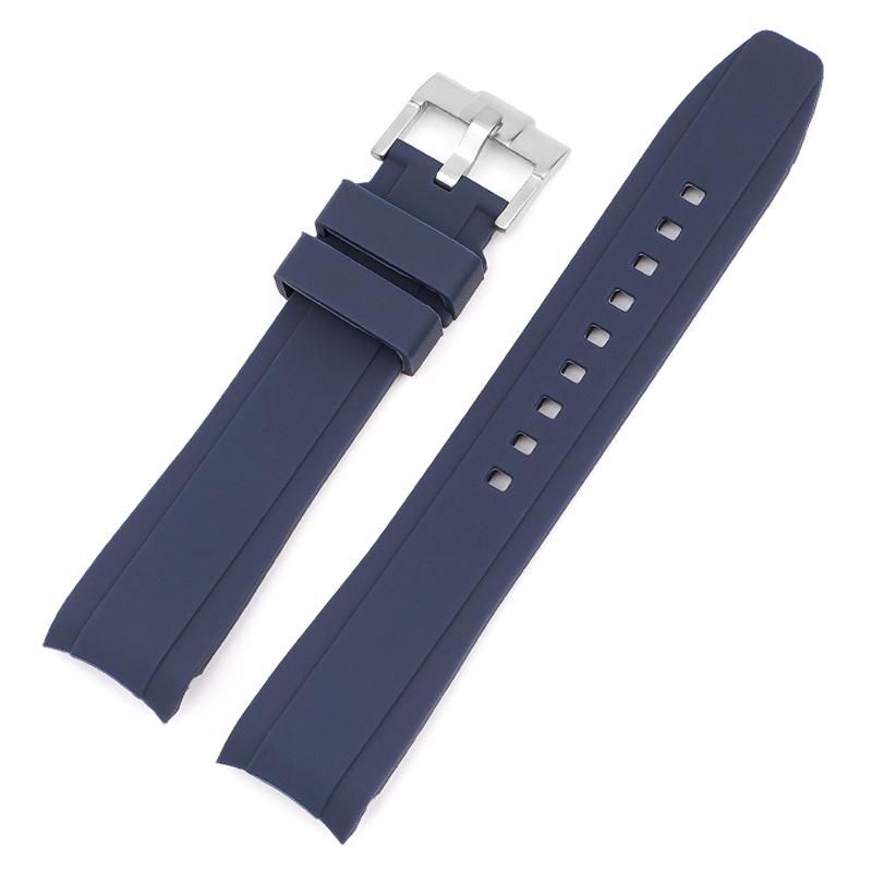 Для ремешка для часов бренда Omega Swatch Co Силиконовый Planet System Изогнутый силикон Для ремешка для часов Rolex Water Ghost 18 мм 19 мм 20 мм 21 мм 22 мм