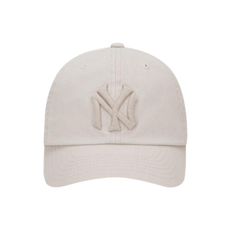 MLB Simple embroidery peaked cap, same style for men and women, couple style White/50B F without packaging