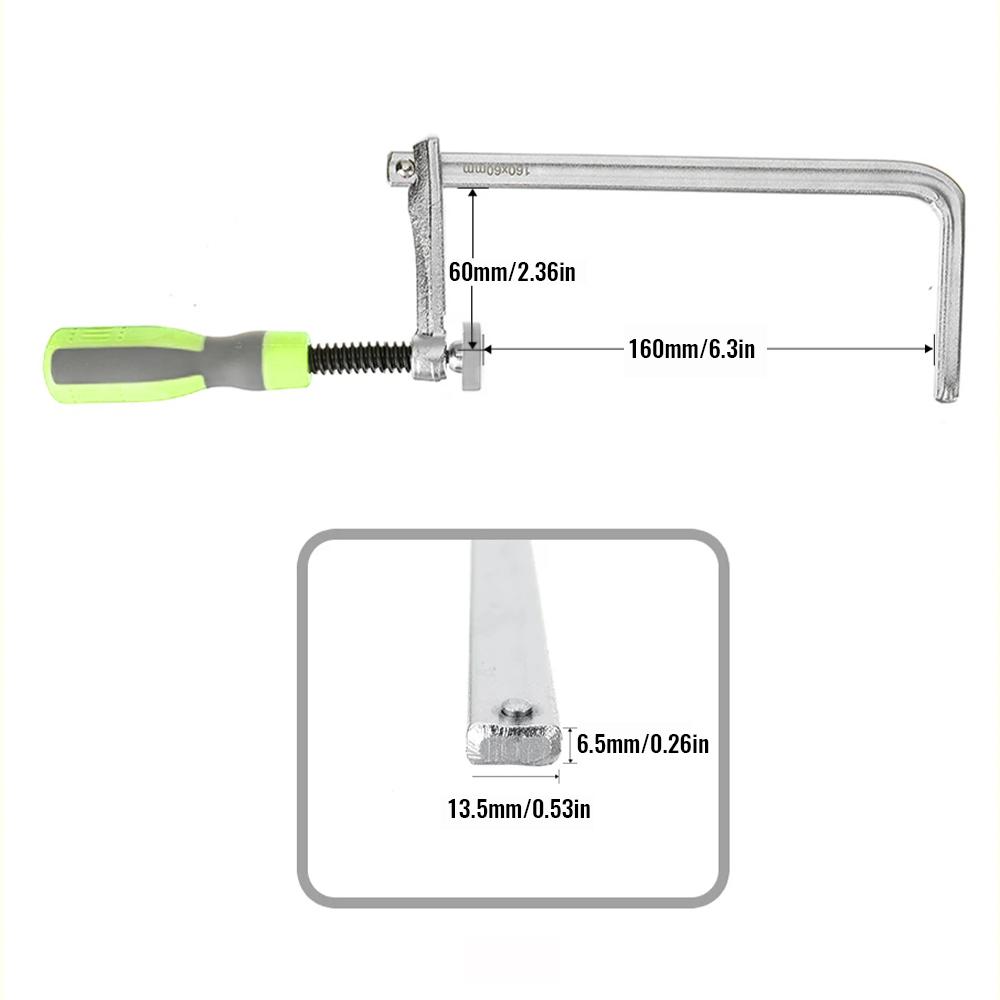 2 шт. быстрорегулируемых винтовых зажима для направляющей пилы MFT для пилы Festool Rail Track и столярных инструментов MFT