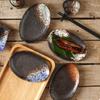 Japanese Sushi Sashimi Saucer Homestay Izakaya Yakitori Skewers Household Black Ceramic Tableware