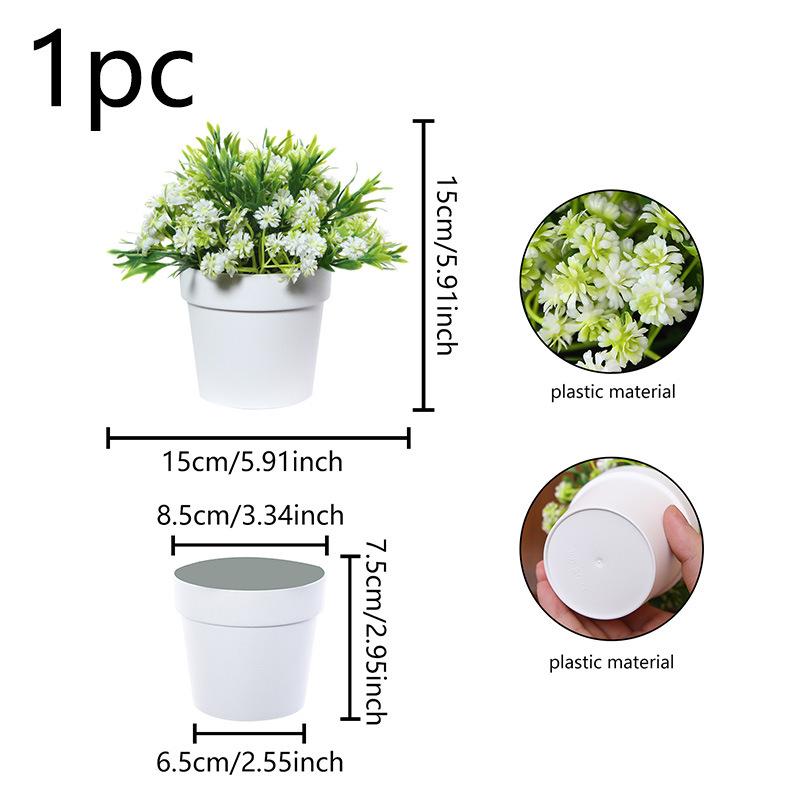 Fake Flower False Plant Pot Plastic Plant Bonsai Plants Mini Artificial Plant Bonsai Garden