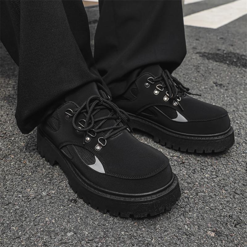Fashion Men's Fashion Outdoor Casual Shoes Casual Shoes for Men Anti Slip Comfort Work Footwear Retro Locomotive Tooling Shoes for Mens