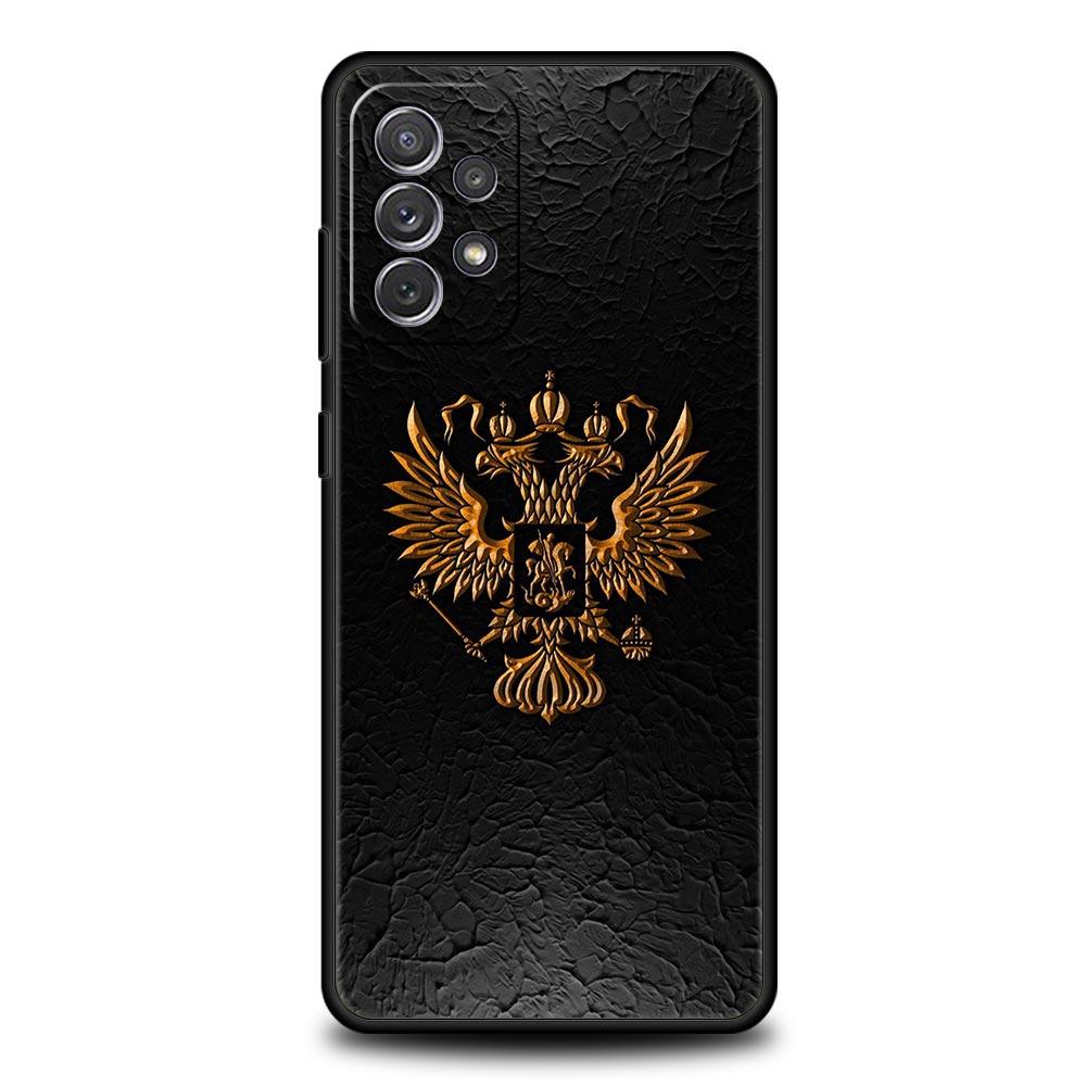 Russia Russian Flags Emblem Phone Case for Samsung Galaxy A13 A51 A71 A21S A12 A11 A31 A41 A23 A53 A73 A52 A32 5G A03S A01 Cover