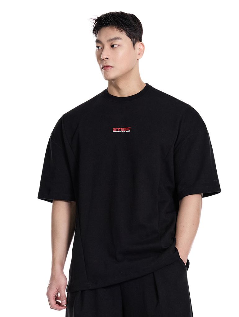 BYSEC Premium Double-Sided Heavy Muscular Oversized Short Sleeve T-Shirt_2 Colors