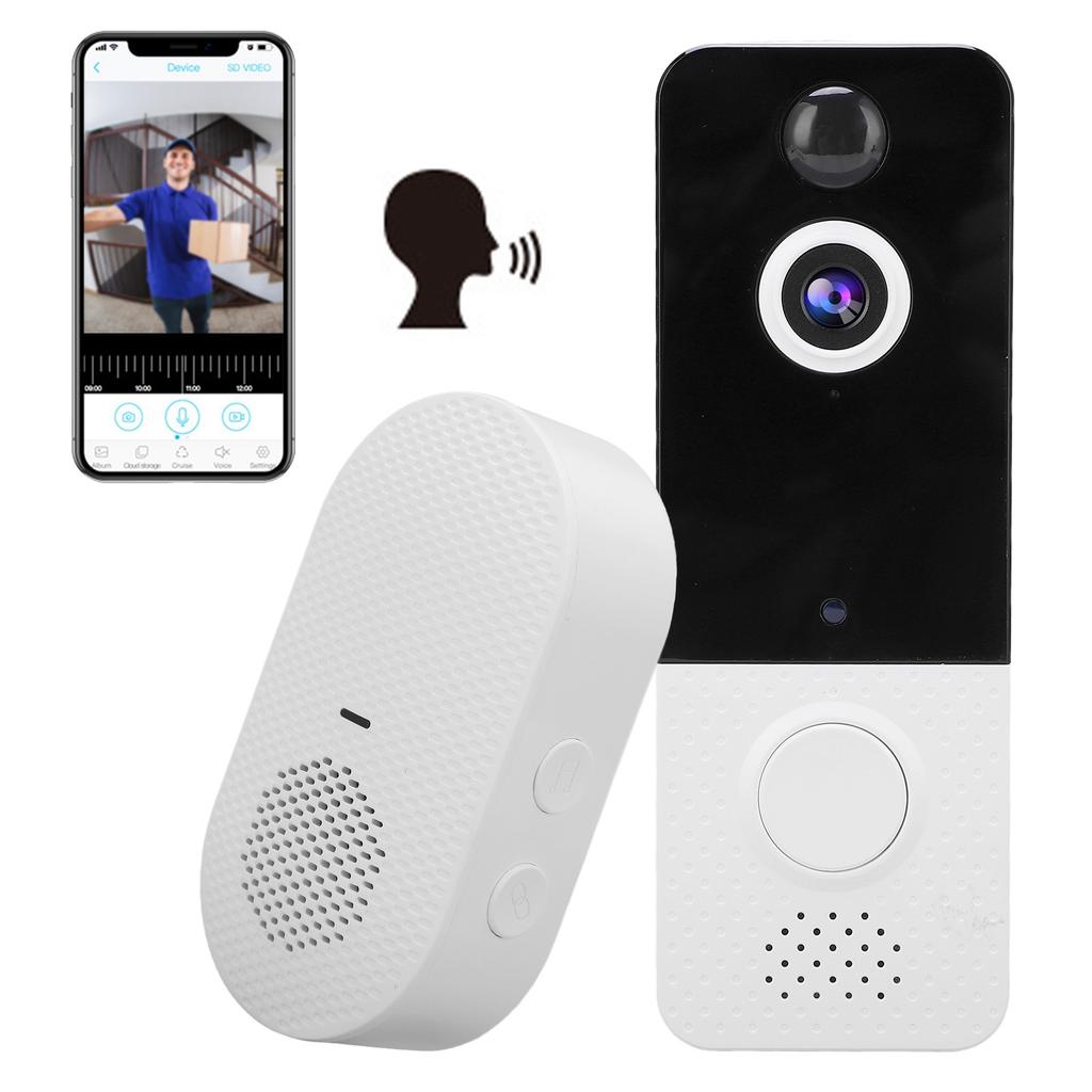 Беспроводной видеодомофон с камерой 1080P WiFi Cloud Storage 2-сторонняя аудиосвязь Детектор движения для дома