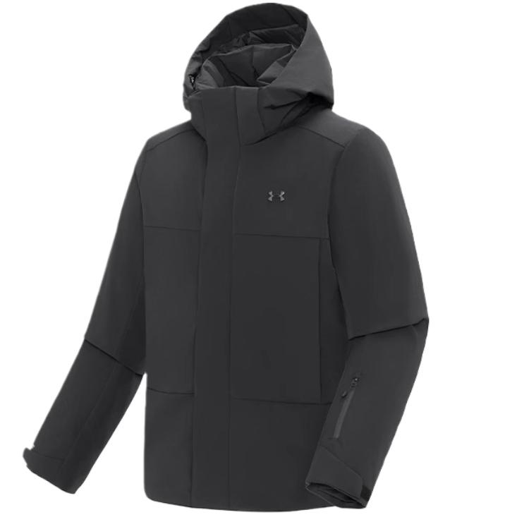 Under Armour Удобная Мягкая Модная Универсальная Пуховая Куртка Мужская Верхняя Одежда Черная 14415254-0033