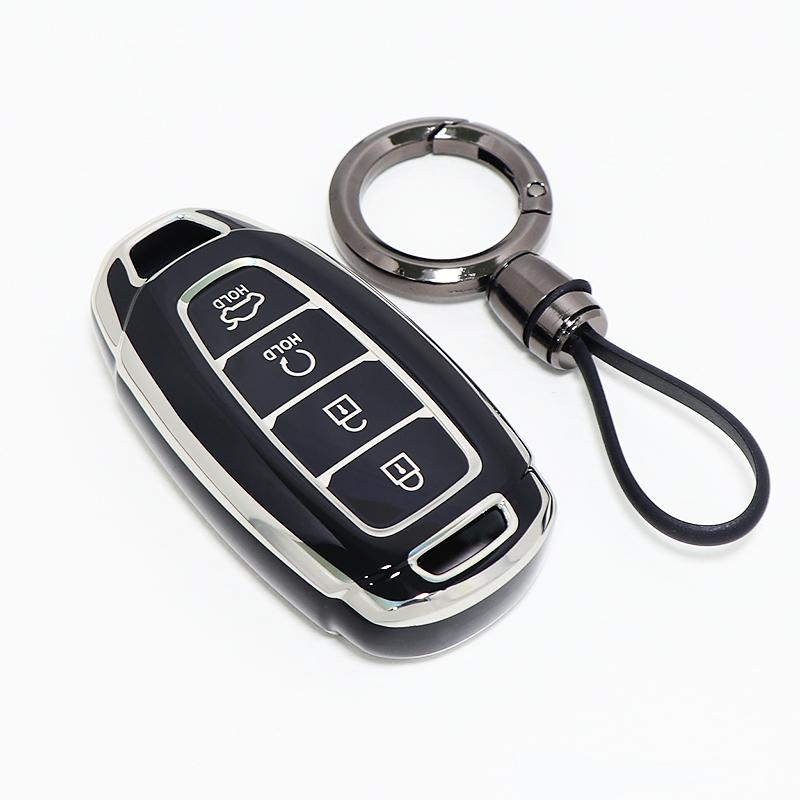 3/4/5 Кнопок Для Hyundai Encino Kona Solaris Azera Grandeur Elantra Santa I30 Ix35 Accent Fe Чехол Брелок ТПУ Чехол-Крышка для Автомобильного Ключа
