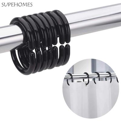 C-образный гибкий заменитель для гостиной, ванной комнаты, подвесная петля-клипса, кольца для штор, крючки, кольца, крючок для штор