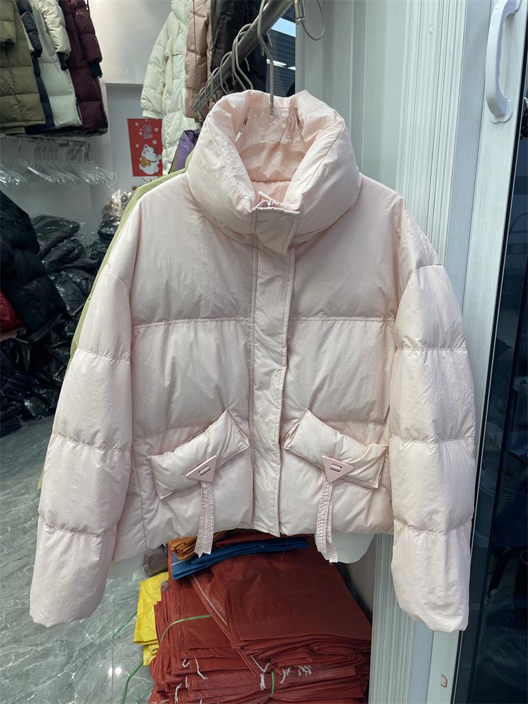 Короткая куртка-хлеб пуховик женская маленькая утолщенная стойка воротник теплая повседневная универсальная темперамент зимнее пальто