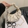 Trendy Gender-neutral Fashion Cloud Bag With Elegant Pleated Texture For Everyday Use