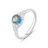 Silver Ring with Mystic Topaz 1ct (2112921)