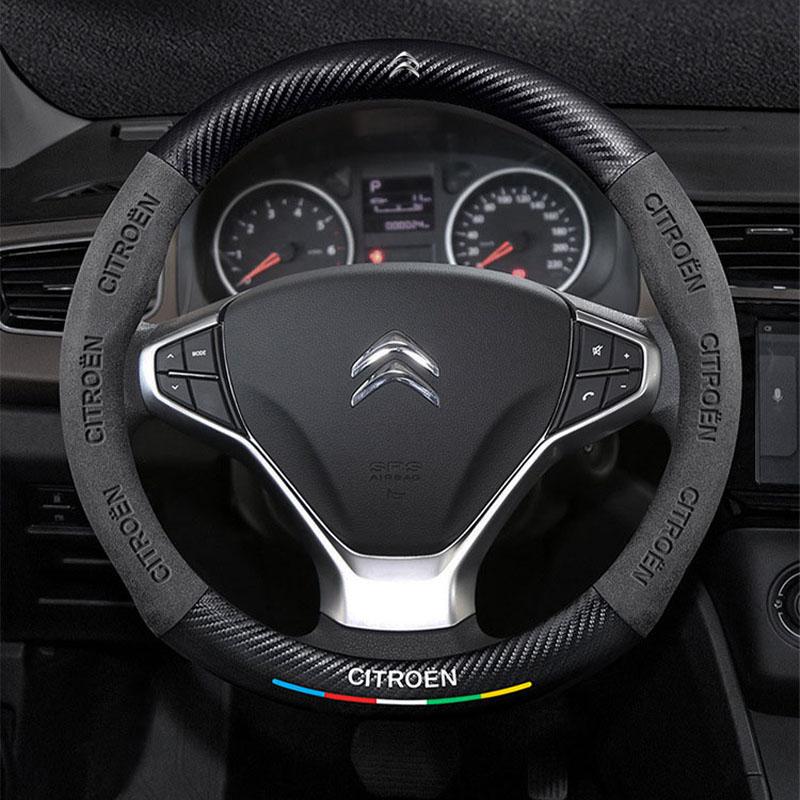 Модная замшевая накладка на руль автомобиля Для Citroen C4 C5 C3 C1 C2 C6 C3-XR Picasso Berlingo Sega C3L C-Crosser CElysee Aircross