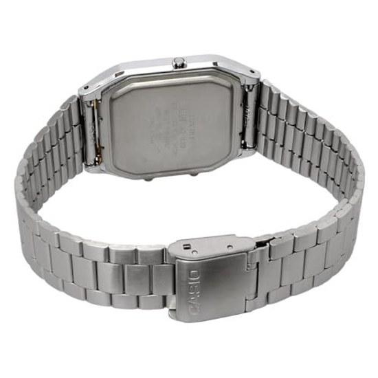 CASIO Ana-Digi Quartz Wristwatch Vintage Series AQ-230A-7AMQY Unisex Dual Time Silver Overseas Model