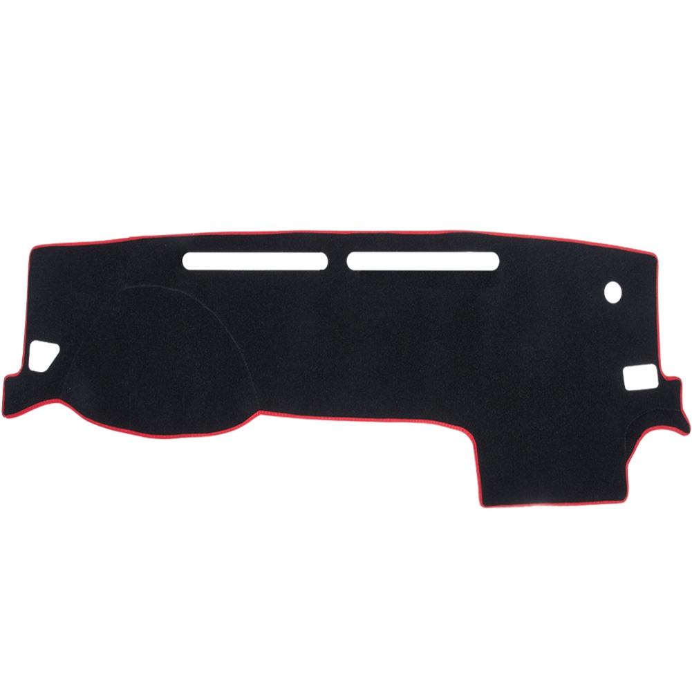 Anti Slips Dash Mat Fit For Toyota Tacoma 2016-2021 Left Hand Drive Felt Fabric Dashmat Dashboard Cover Red Trim