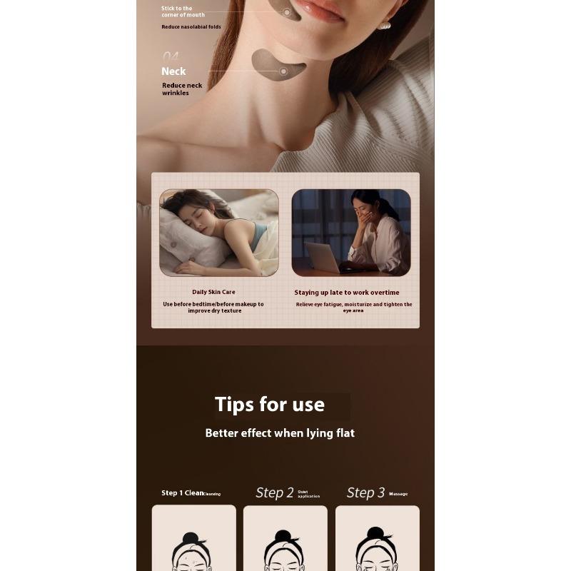 Пептид змеиного яда Маска для глаз против морщин Увлажняющая Увлажняющая Десалинация Укрепляющая Облегчение вокруг глаз