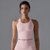 Новый корректирующий фигуру йога-топ с открытой спиной, бесшовный спортивный бюстгальтер, быстросохнущий топ для бега и фитнеса для женщин