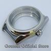 Goutent 38mm Silver Sapphire Glass Watch Case Transparent Back Fit NH35 NH36 ETA2824 PT5000 Automatic Movement 7
