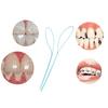 105 Pcs Dental Floss Threaders Simple Loop + Case For Braces Bridges Implants