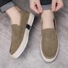 Fashion New Canvas Shoes Men Breathable Light Slip On Flat Summer Classic Loafers Casual Shoes Breathable Walking Footwear Men Sneakers