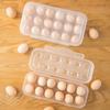 Transparent 12/18 Grids Egg Tray Snap-on Egg Fresh-keeping Case Practical Egg Storage Box  for Home