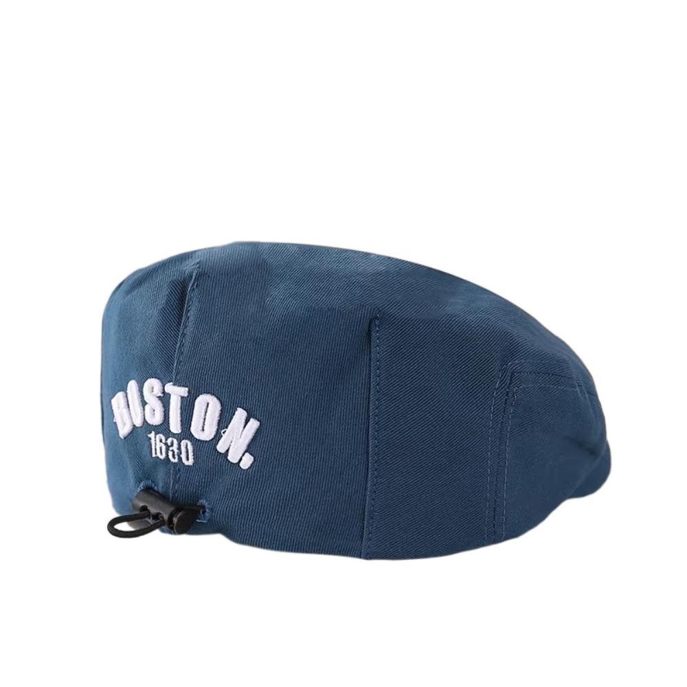 Детская кепка с вышивкой, кепка с козырьком, кепка газетчика на шнурке, регулируемый детский берет, осенняя