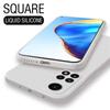 Жидкий силиконовый чехол на ощупь для Xiaomi Redmi Note 12 11 10 Pro 11S 10S A1 10C 10A 9T Poco X4 X3 NFC M4 M3 Pro 4G 5G противоударный квадратный мягкий чехол