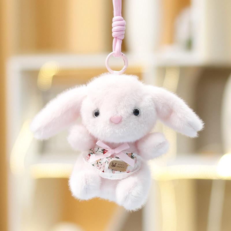 Adorable Plush Dinosaur Toy With Bunny Shape For Girls Gift And Keychain Decor