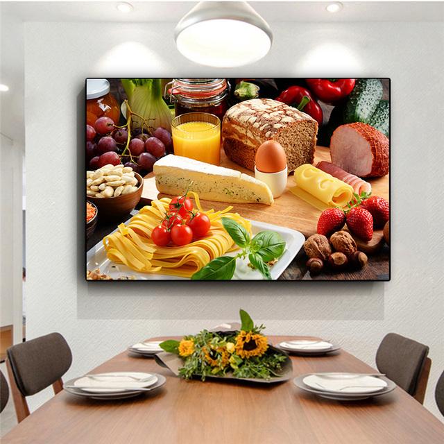 Nordic Vegatables and Fruits Canvas Painting Posters And Prints Wall Art Pictures Kitchen Living Room Home Decor No Frame