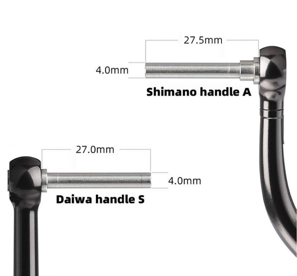 Gomexus S22BKBK Ручка алюминиевая черная 22 мм Shimano A, Daiwa S (2677)