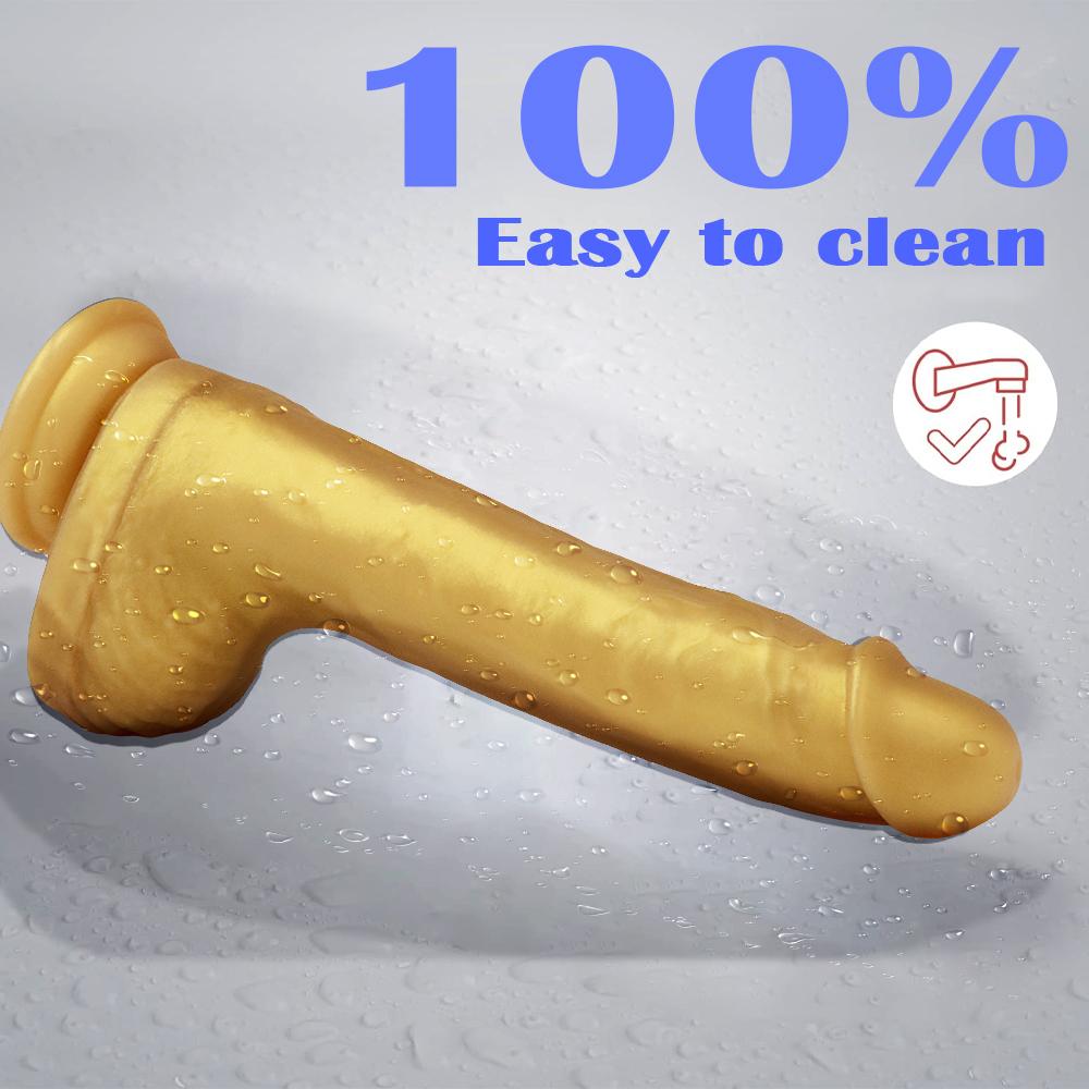 Силикагель Супер Кожа Силиконовый Реалистичный Фаллоимитатор Мягкая Присоска Большой Огромный Страпон Пенис Член Взрослые Секс-Игрушки для Женщин Женский Мастурбатор