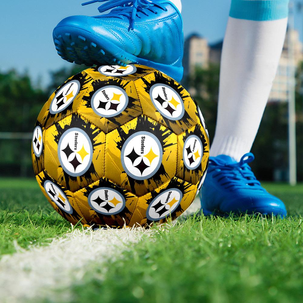Pittsburgh Football Size 5 Soccer Balls, High-Quality, Anti-Slip, Protective Football, a Unique Gift Suitable for Birthdays, Christmas