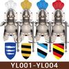 Medieval Castle Series Soldier Figures Building Blocks Military Knight Legion Militia Warrior Dragon Wolf Crow King Bricks Toys